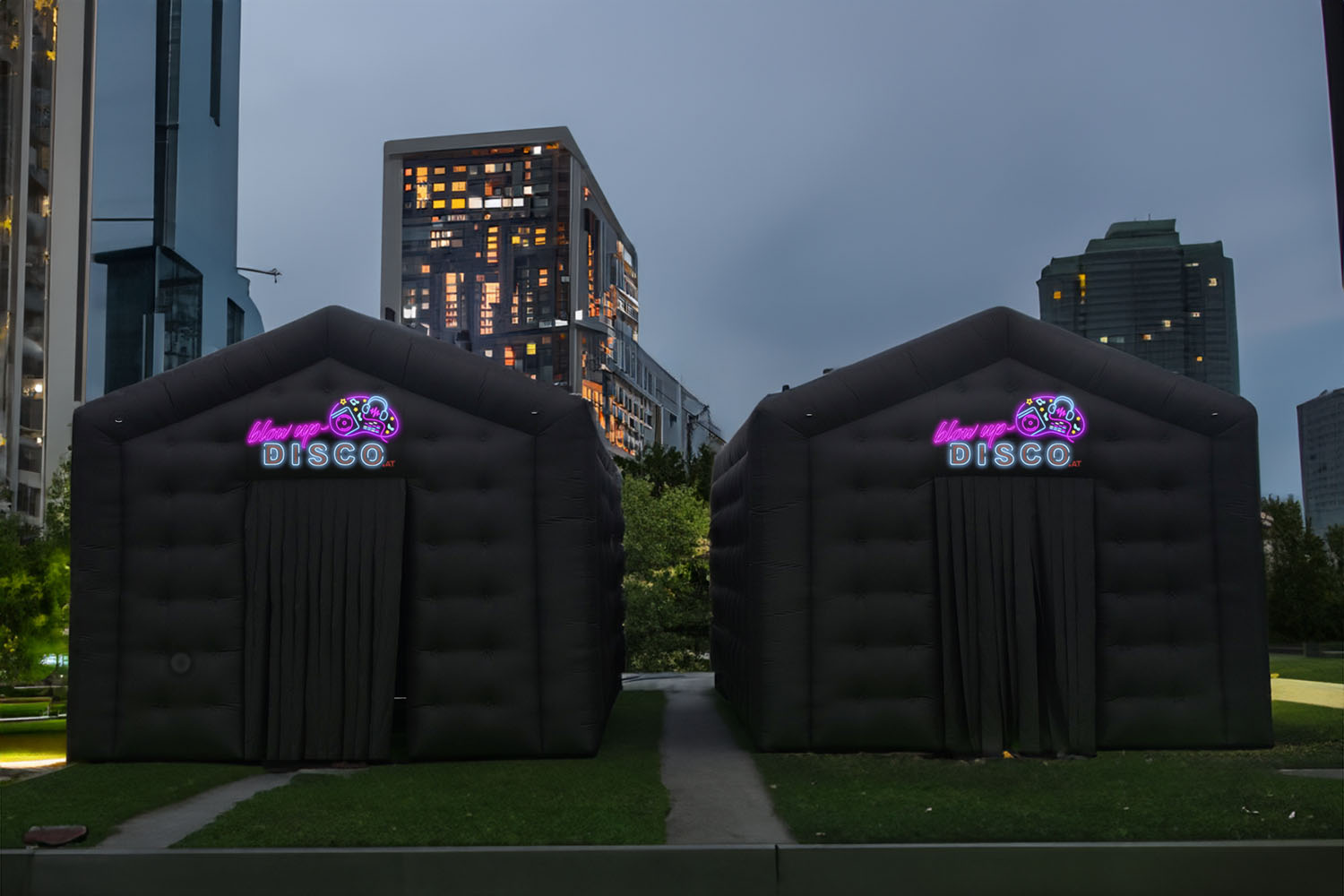 TWO DISCOS_URBAN Das portable Party-Zelt 20. (Basismodell)